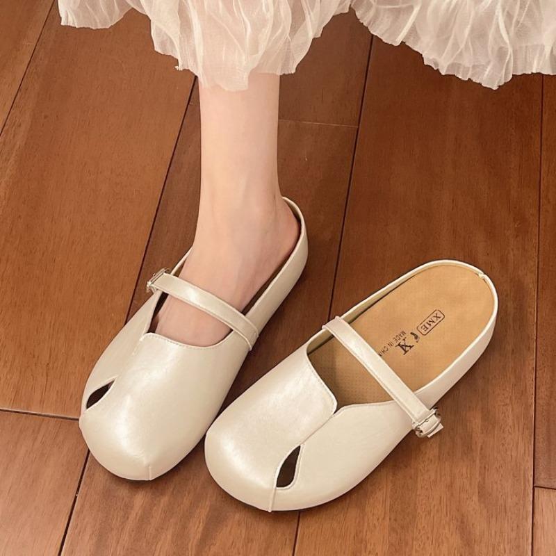 

Inner heightening bag head half slippers summer new outer wear with skirt women s shoes lazy beach casual cool slippers 40