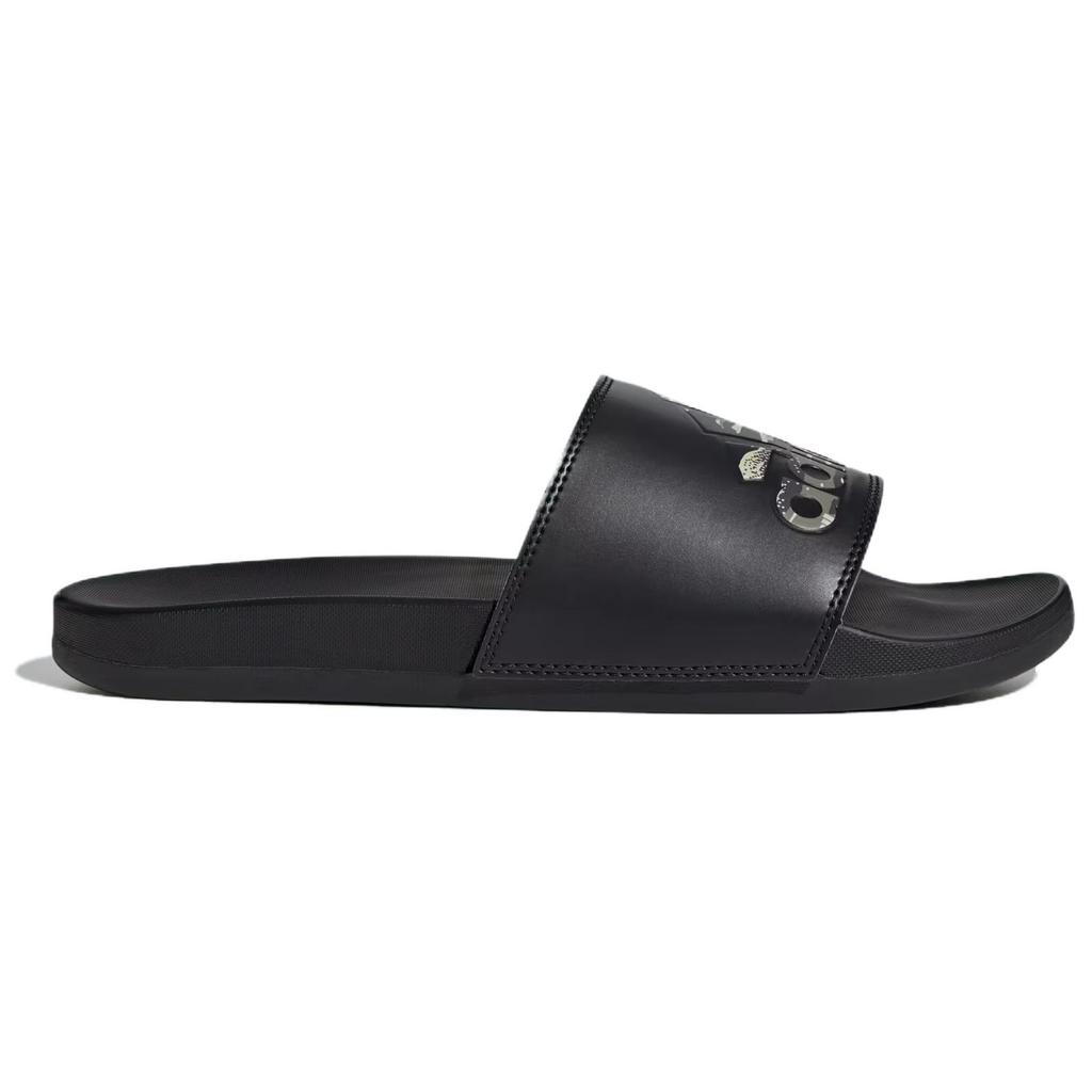 Adidas Adilette Comfort Slide Black Camo Unisex Sneakers Core-Black Silver-Pebble JP7083