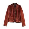 Frühling 2026 neue europäische und amerikanische grenzüberschreitende Damenbekleidung Streetwear kontrastfarbene Paspel Blazer w021 82959