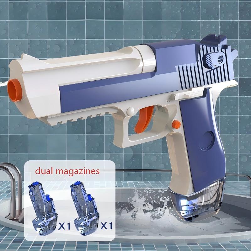 Kids Press Continuous Firing Water Gun, Linkage Rehearsal Summer Beach Water Play Game, Outdoor Fun Toy for Children Boys Girls