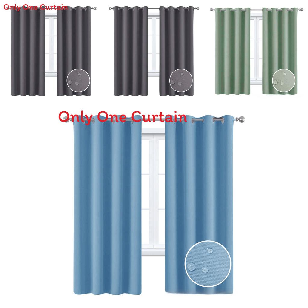 Waterresistant Sun Blocking Curtain In Solid Colors For Veranda And Living Room Windows