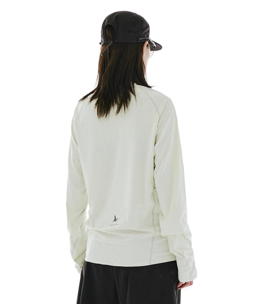 Koldeuwom Tempo Grid Half Zip (Lime Cream) - Women