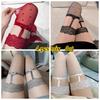 Female Suspender Stockings With Lace Bows Japanese Lolita Hotsweet Thigh High Stockings Tights For Women 1/S