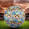 One Piece Print Size 5 Soccer Ball, Standard Match Football for Sports Game and Team Practice, Ideal Gift for Soccer Fans