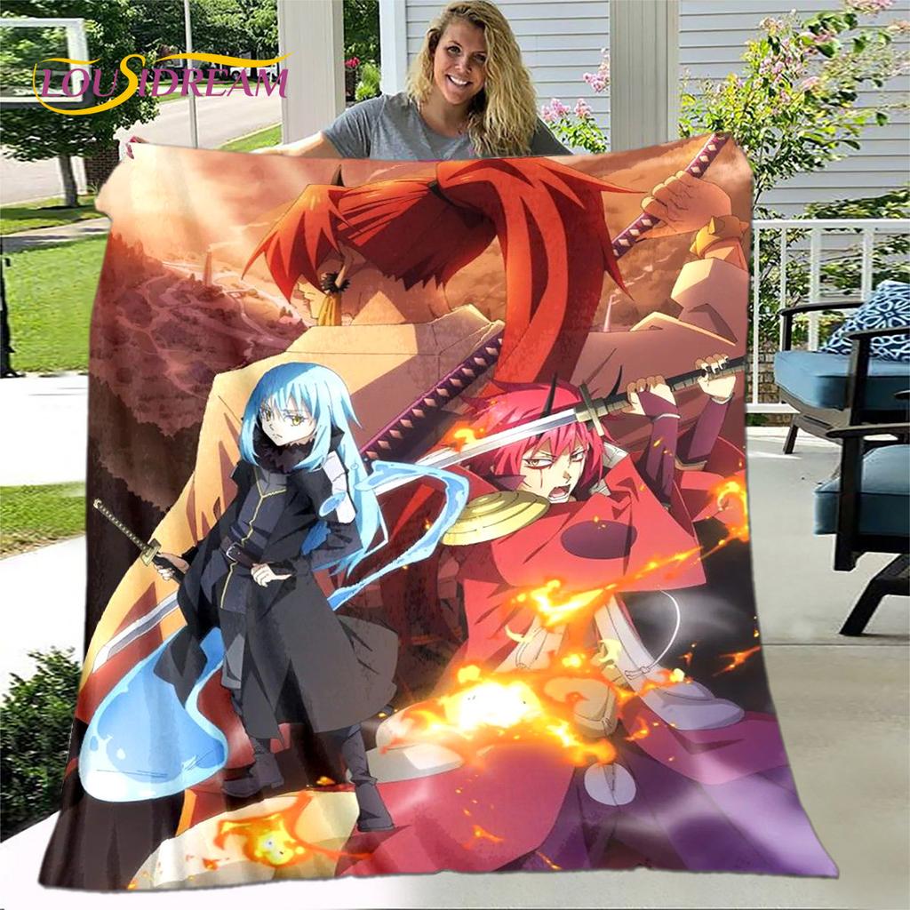 I Got Reincarnated As A Slime Anime Soft Plush Blanket,Flannel Blanket Throw Blanket for Living Room Bedroom Sofa Picnic Cover