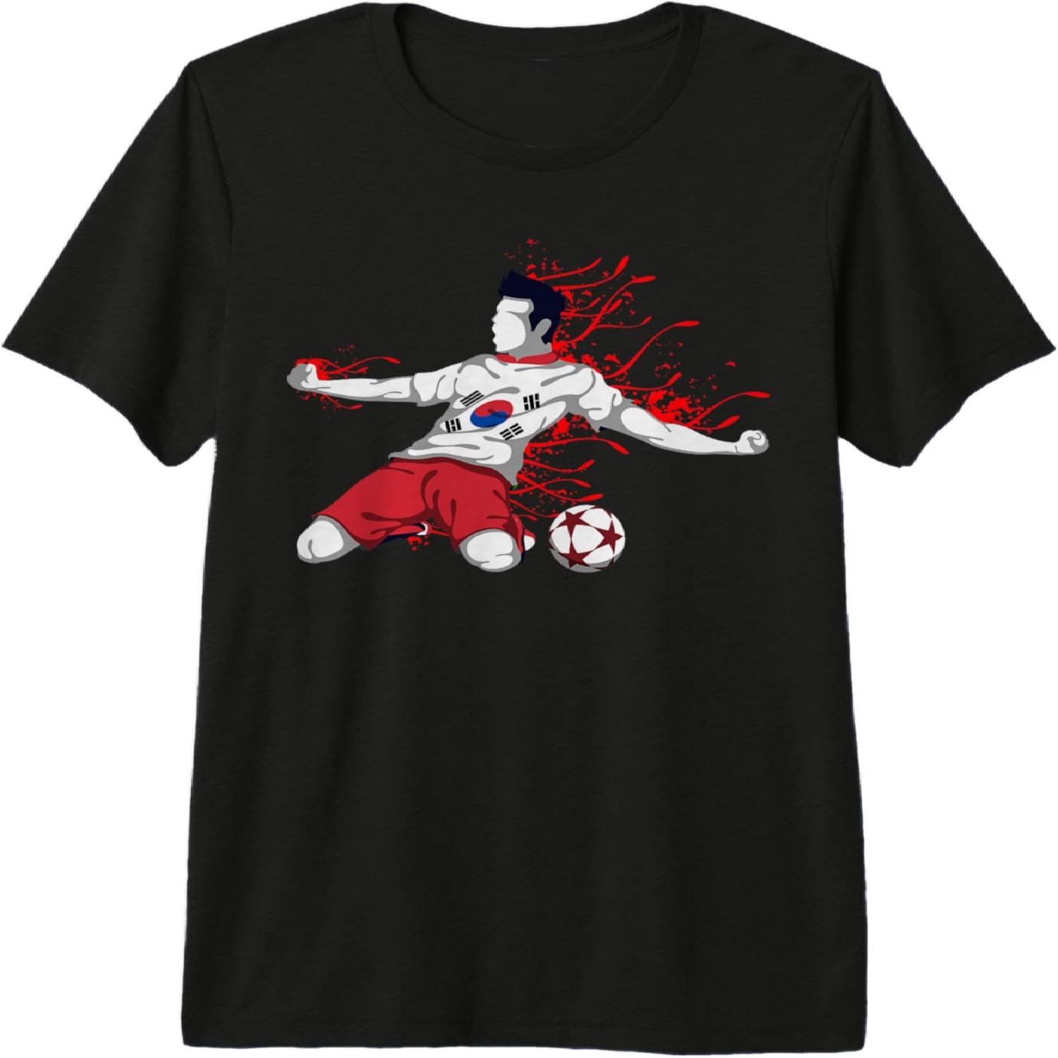 South Korea Soccer Fans Jersey South Korean Football Lovers Premium Tri-blend T-Shirt S