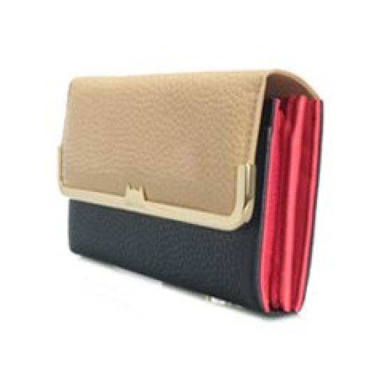 Tsumori Chisato Women's Long Flap Wallet, Shrink Combination, Yellow