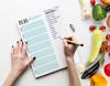 Inkdotpot Weekly Meal Planner Notepad 7"x10 , "Kitchen Menu" Magnetic Meal Planning Pad with Tear Off Grocery S-54 Sheets