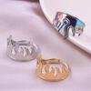 Fire Ring Adjustable Finger Jewelry Stainless Steel Rings For Women Men Accessories Rainbow/Silver/Gold Color Bague Gift