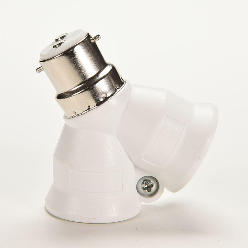 B22 do 2 X E27 żarówka bagnetowa żarówka konwerter adapter gniazdo śrubowe rozdzielacza