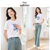 Women's Embroidered Sequin Short Sleeve T-shirt