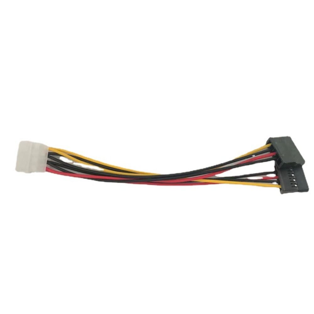 Molex To SATA Dual Hard Drive Power Lead 4 Pin To 15 Pin SATA Power Splitter