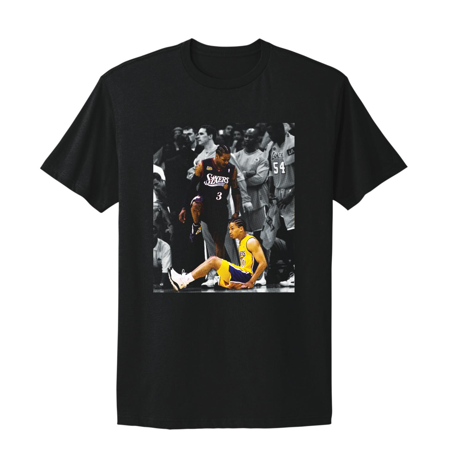 Allen Iverson STEPOVER shirt Allen Iverson T-shirt Poster Graphic tee L