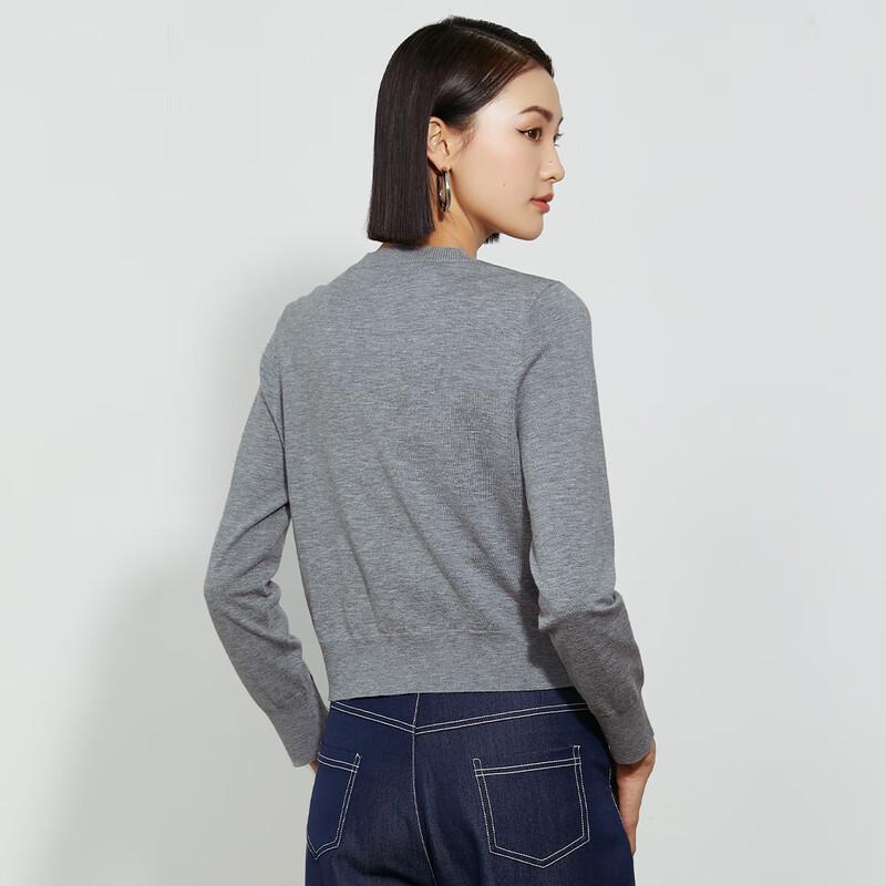 Tatou Women's Slim-Fit Heart Pattern Knit Cardigan