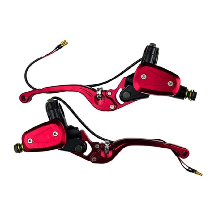 Motorcycle Brake Lever Clutch Lever Brake Clutch 7/8  Brake Clutch Rod Cylinder Reservoir Lever красный