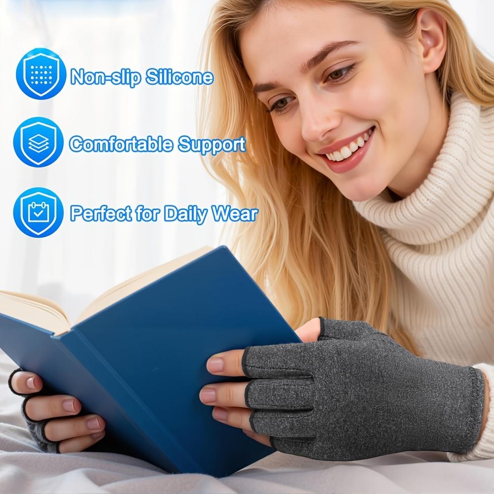 Fingerless Compression Gloves for Both Men And Women, Featuring And Breathable Design, Ideal for Typing And Everyday Activities