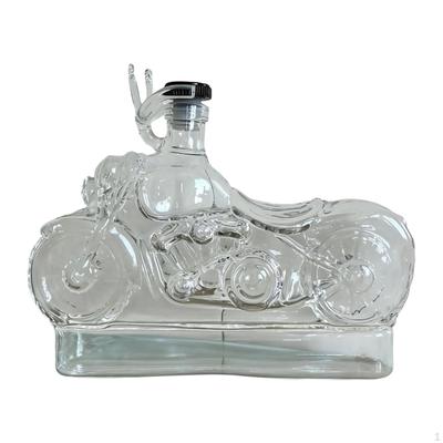 Whisky Decanter Liquor Bottle for Champagne Vodka Motorcycle Shaped Borosilicate Glass Boyfriend