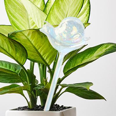 Yousheng Iridescent Self Watering Bulbs Snail Design Glass Plant Watering Globes Planter Insert Automatic Watering Device for Indoor Potted Plants