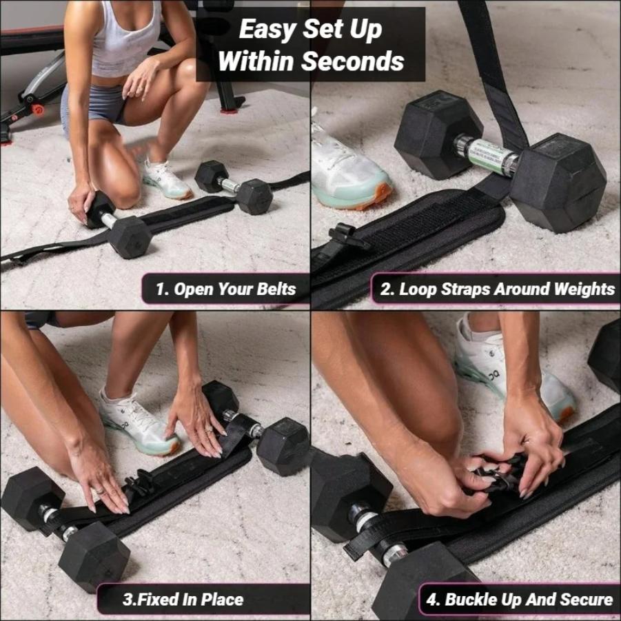 Dumbbell Exercise Belt Hip Thrust Weight-Bearing For Effective Glute Bridge Barbell Workout Waist Fitness Weight Training2