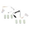 USB-Stromwandler Batterieeliminator Kabel Ersatz 4 Stück 1,5V LR14 C Anschlusskabel für LED-Licht