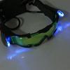 Neue verstellbare LED Nachtsichtbrille Motorradrennen Universalbrille Jagdbrille mit Klapplicht Winddicht