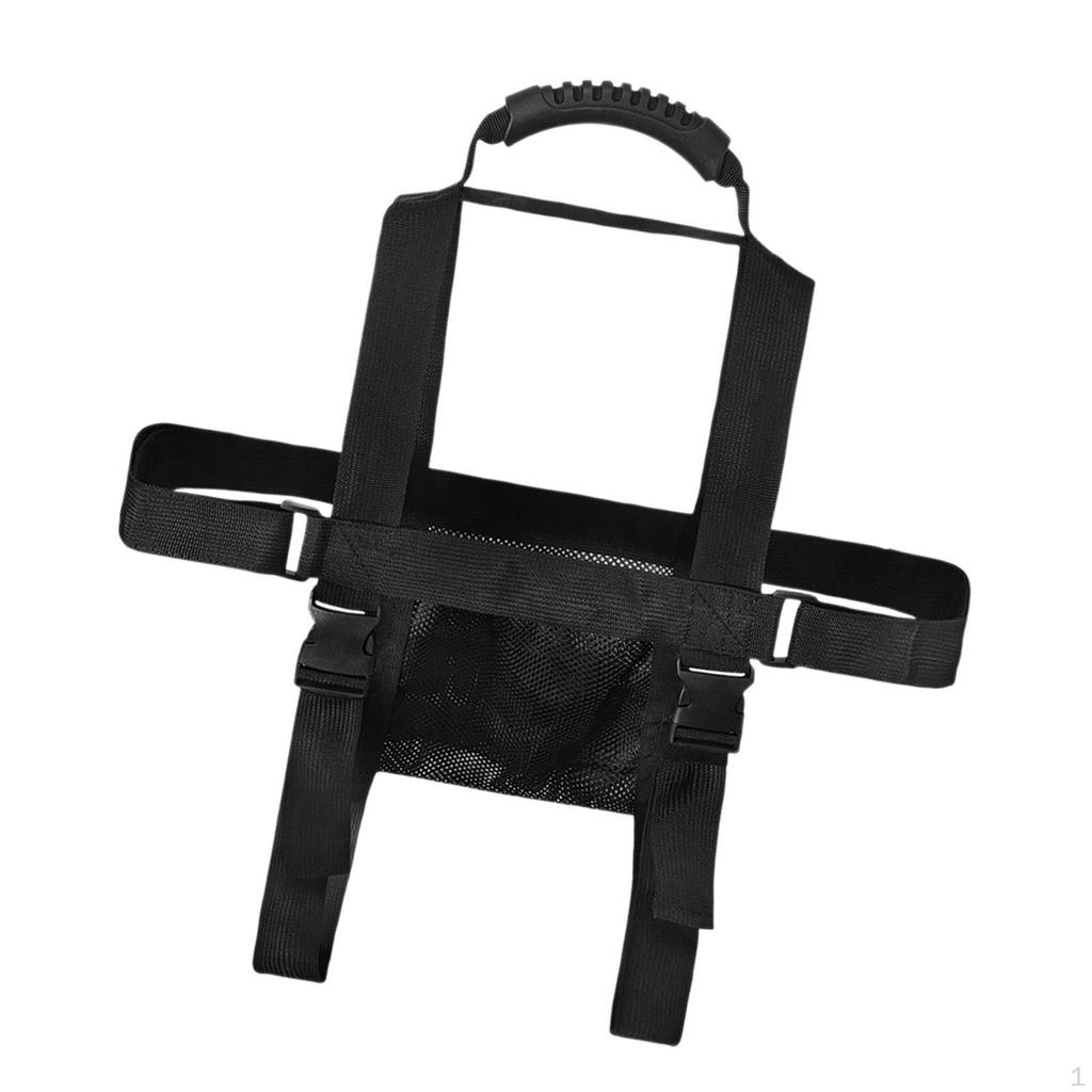 PC Tower Carrying Strap with Pockets Oxford Cloth Desktop Computer Case Belt Holder Universal