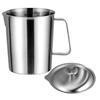 Professional Coffee Milk Jugs 4 Size 500ml 1000ml 1500ml 2000ml Locking Lid Design Durable Nonrust Steel Measuring Cup