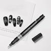 3color DIY Manicure Chrome Mirror Markers,0.7mm Nib Metal Pen Doodle Cards,Posters,Rock Mugs,Ceramic,Glass,Plating Pen 1 Pcs