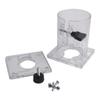 Base Assembly for 3701 3703 Trimmer Router with Clear Plastic Design to Improve Accuracy in Edge Banding Adjustments