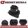 X Autohaux 1 Pcs DRL Day Running Light Socket for Vauxhall Corsa D 2011-2024 No.95507733 Lamp Bulb Connector