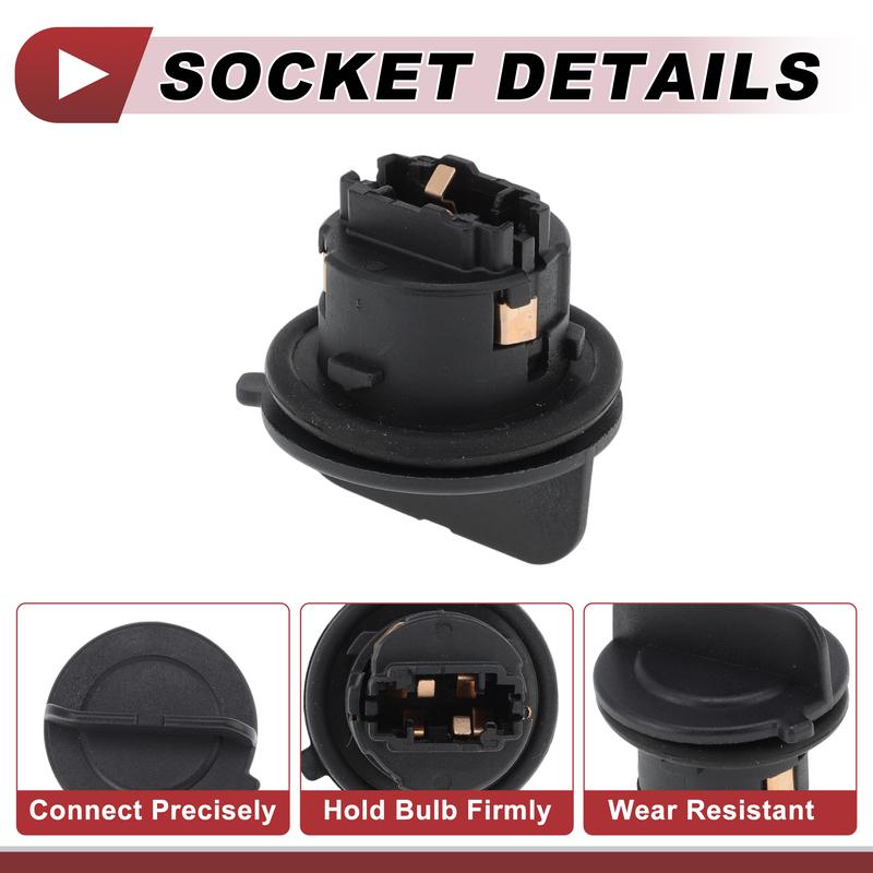 X Autohaux 1 Pcs DRL Day Running Light Socket for Vauxhall Corsa D 2011-2024 No.95507733 Lamp Bulb Connector