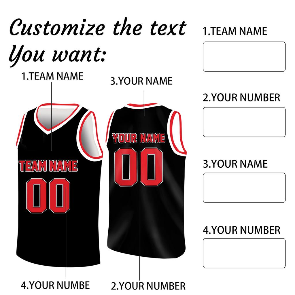 Custom Basketball Jerseys Personalized Printed Team Name & Number Sports Uniform For Men Women Youth