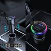 Universal 75W Car Fast Charging with build  In Spring Cable Three  Port  Mobile Phone Charger for Efficient Power Delivery