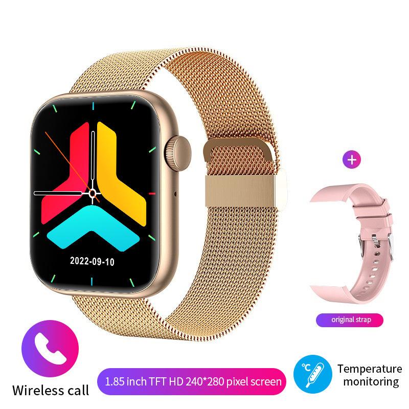 2025 Nové chytré hodinky Bezdrátové nabíjení Chytré hodinky Bluetooth hovory Muži Ženy Chytré hodinky Fitness náramek Vlastní ciferník
