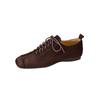 Fashion 2025 Spring New Women Lace-up Low Heel Square Toe Basic Casual Working Comfortable Soft Sheep Suede Leather Shoes Woman Concise