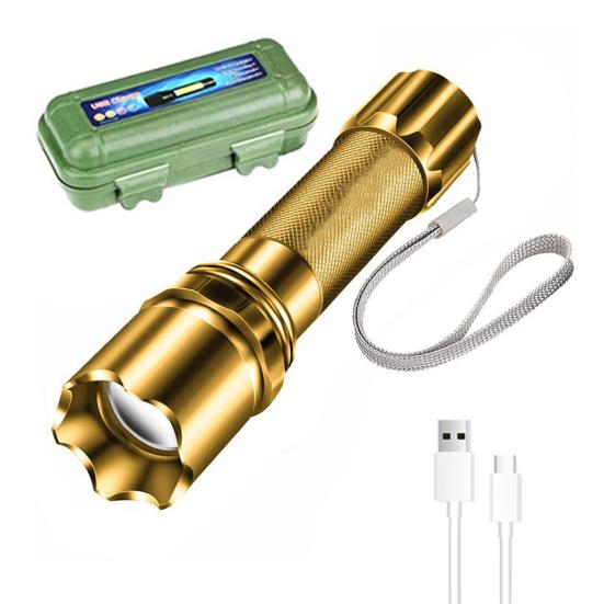 LED High Zoomable Lumens Super Bright Flashlight Tactical Torchlight