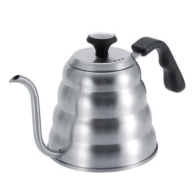 Ceainic de cafea din oțel inoxidabil, ceainic de turnare cu gât de gâscă și termometru încorporat 1,2 l