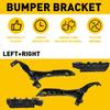 Set of Front 4 Bumper + Headlight Support Brackets For 2007-2011 Honda CRV CR-V
