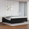 Box Spring Bed Frame Black 200x200 cm Faux Leather
