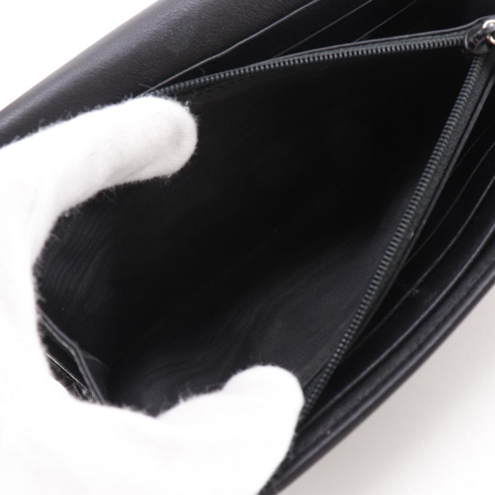 GUCCI Interlocking G Purse 282434 black Sima leather Women Used