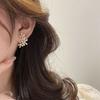 1 Pair Stud Earrings for Women, Micro-Paved Cubic Zirconia Flower Design Ear Studs, Jewelry Gift for Daily Wear