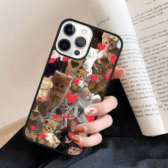 The Most Delightful Cat Phone Case Cover For iPhone 17 Air 16 15 14 plus 11 12 13 pro max coque Shell Fundas
