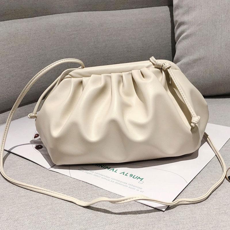 Women Party Crossbody Bag Bag PU Leather Single Shoulder Cloud Bag Dumpling Bag Messenger Bag Soft KTB