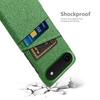 For iPhone Air Case Cloth + Hard PC Phone Cover with Dual Card Slots