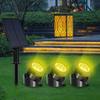 NuFeng 3-in-1 RGB Solar Garden Spotlights