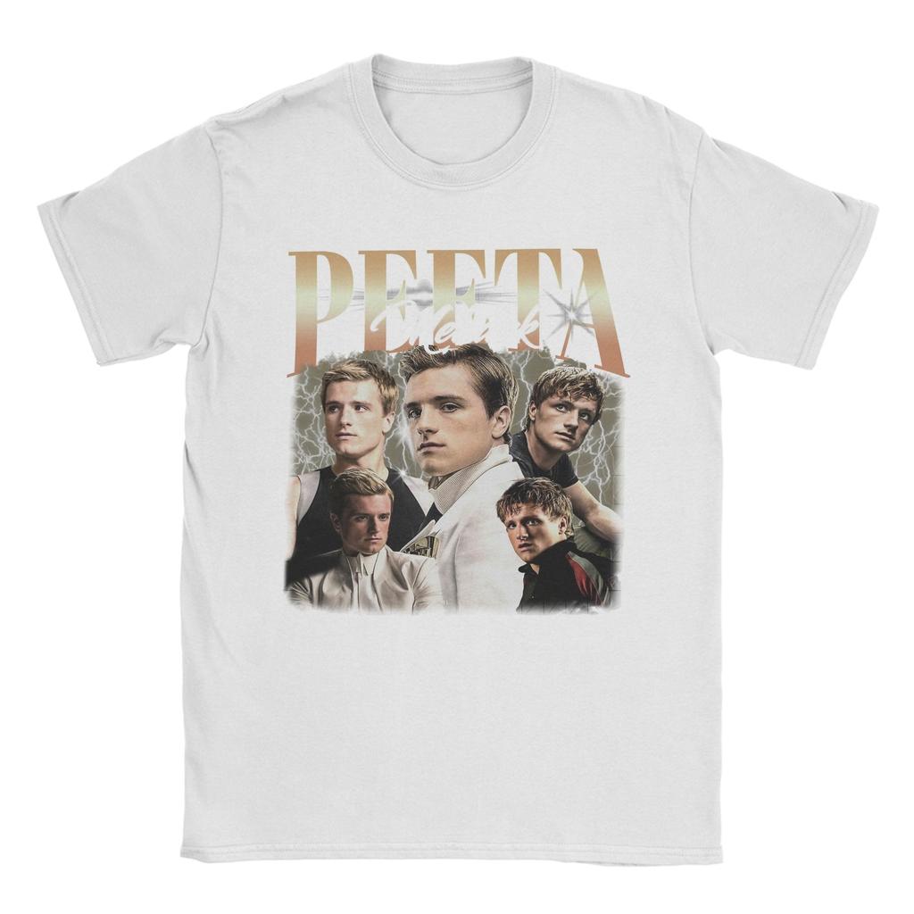 Peeta Mellark Limited Hunger Games TShirt for Men Fashion 100 Cotton Tees Round Neck Short Sleeve T Shirts Graphic Clothing