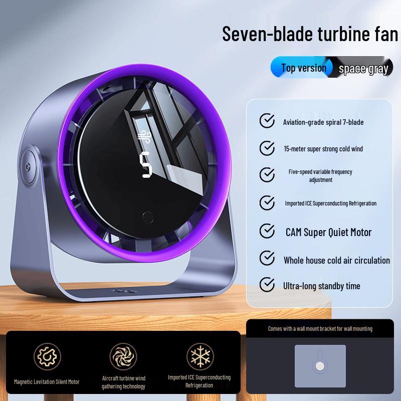 Yabuka 6-inch USB Rechargeable Mini Circulation Fan