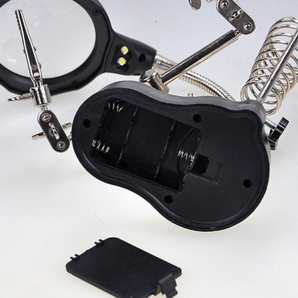 Adjustable Welding LED Magnifier 3.5X 12X Soldering Magnifier Chip Repair Magnifier  Phone Repair
