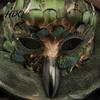 Cómoda Máscara de Larga Duración Máscara de Pájaro, Plumas Misteriosas Pico de Águila Animal Mitad Retro Exótica Fiesta Cara Máscara de Disfraz para Halloween,