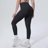 High-waisted, Skin-tight Running and Workout Leggings; Butt-lifting Fitness Leggings; Sexy, Figure-hugging Solid-colour Yoga Leggings for Pilates